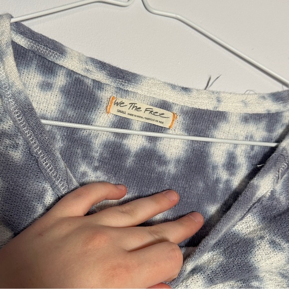 free people tie dye short sleeve top size small - Picture 3 of 5